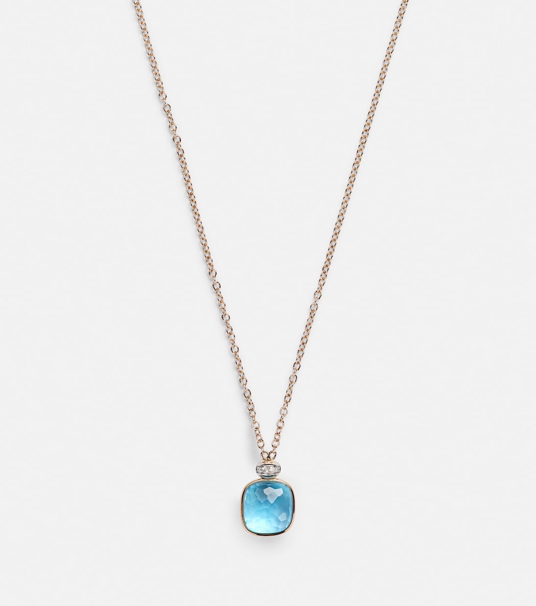 Collier Nudo en or 18 ct, topaze et diamants | Pomellato