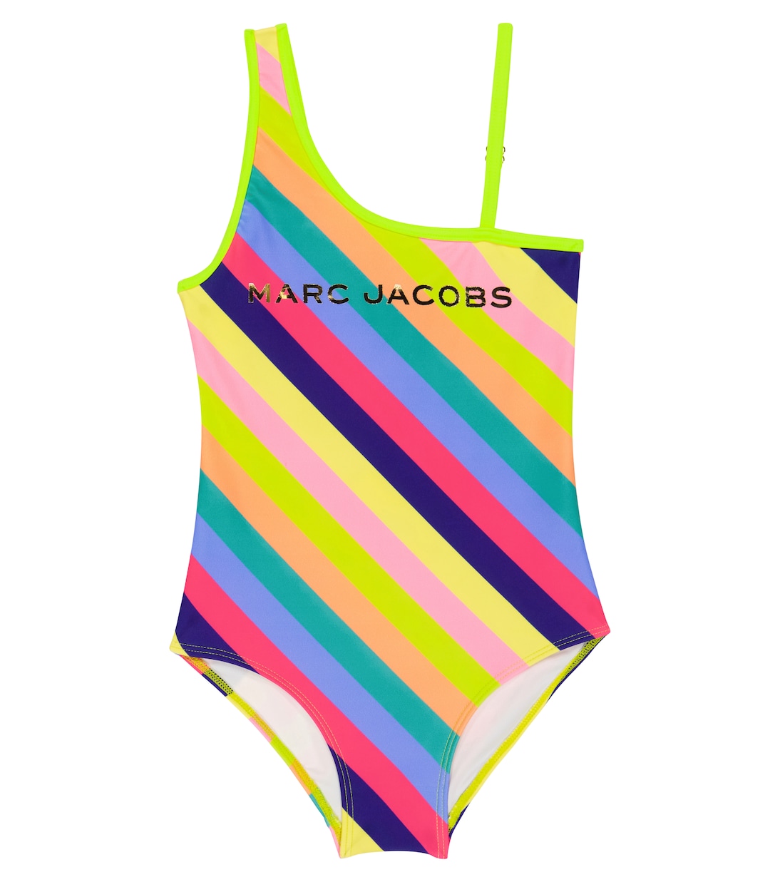 Costume intero a righe con logo | Marc Jacobs Kids