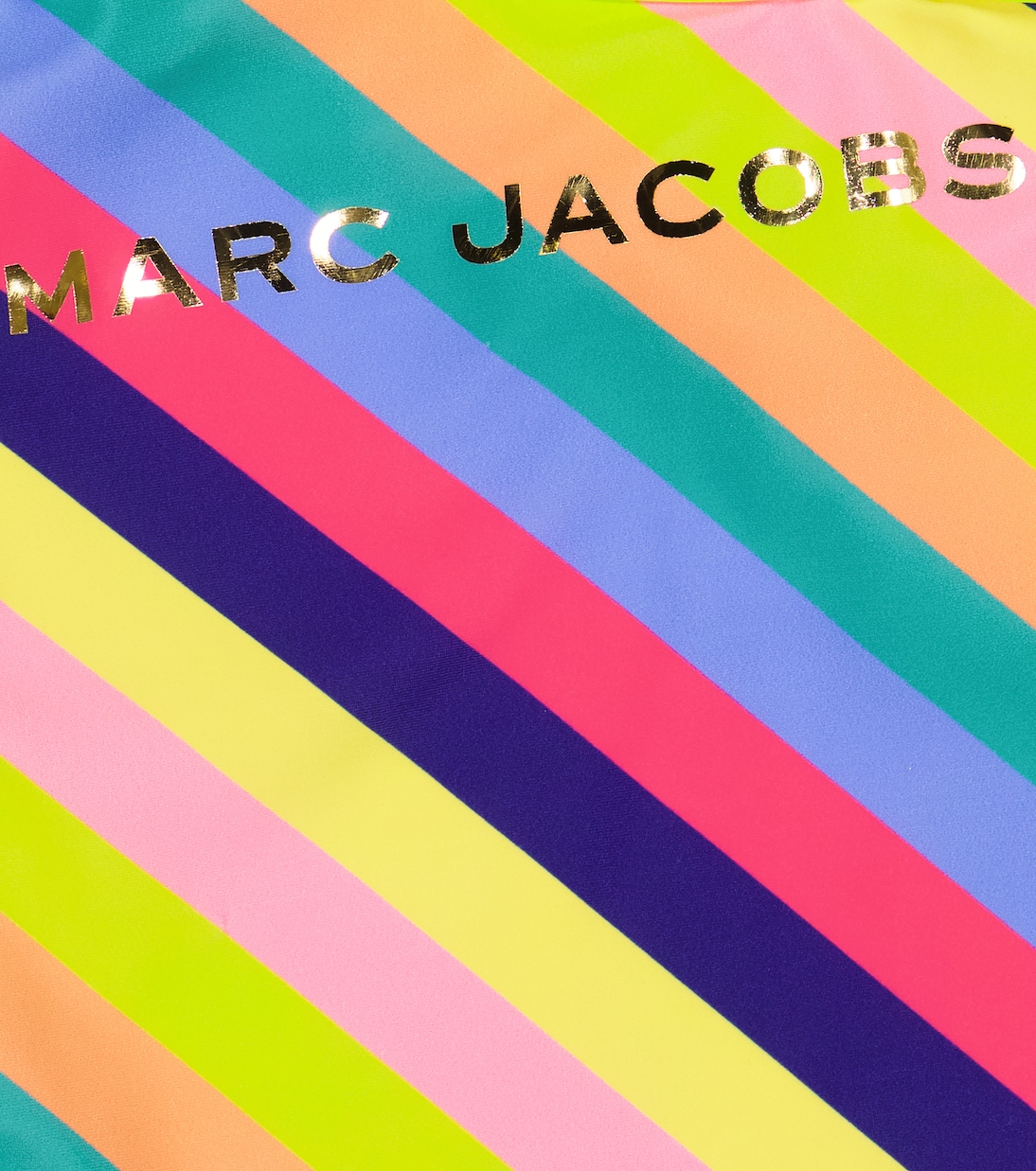 Costume intero a righe con logo | Marc Jacobs Kids