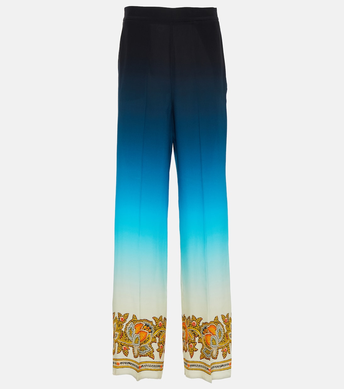 Pantalon ample imprimé en soie | Etro