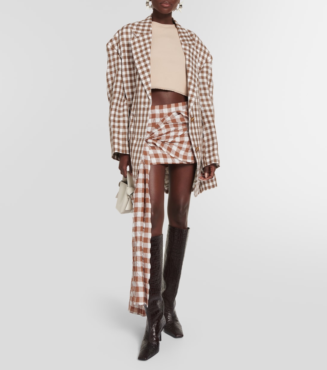 Blazer en mezcla de lino oversized | Acne Studios