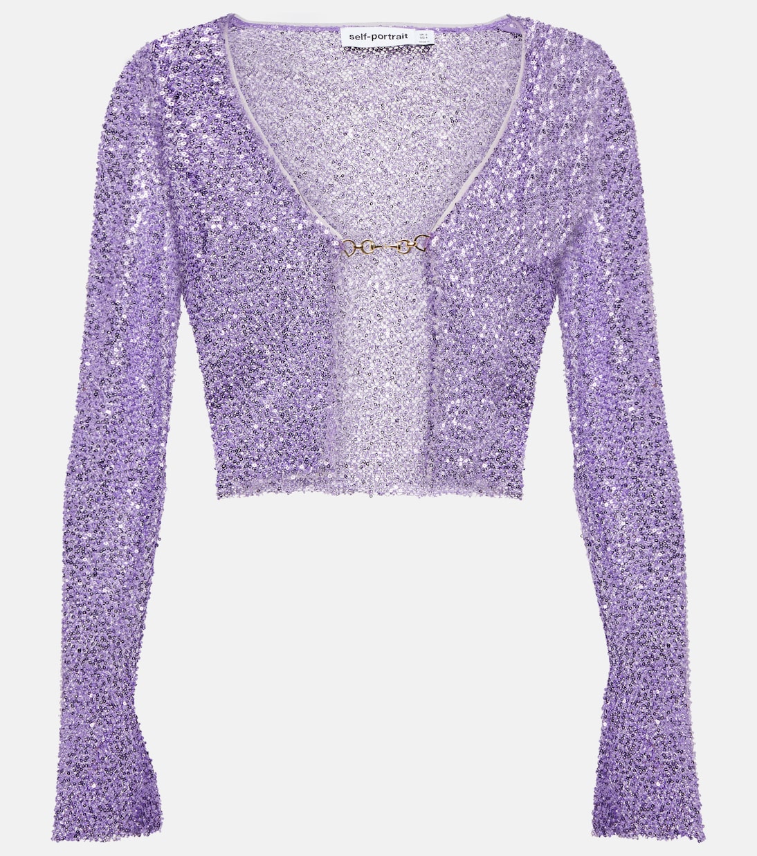 Sequined cropped cardigan | Self-Portrait