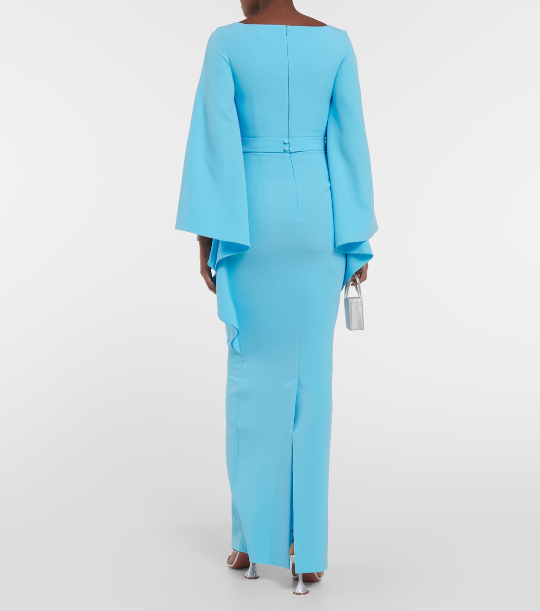 Boat N Flared belted maxi dress | Safiyaa