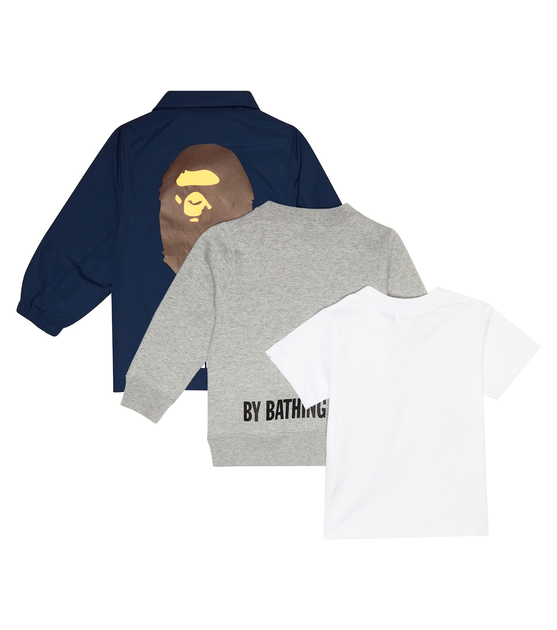 T-shirt, sweatshirt, jacket, and bag set | BAPE Kids