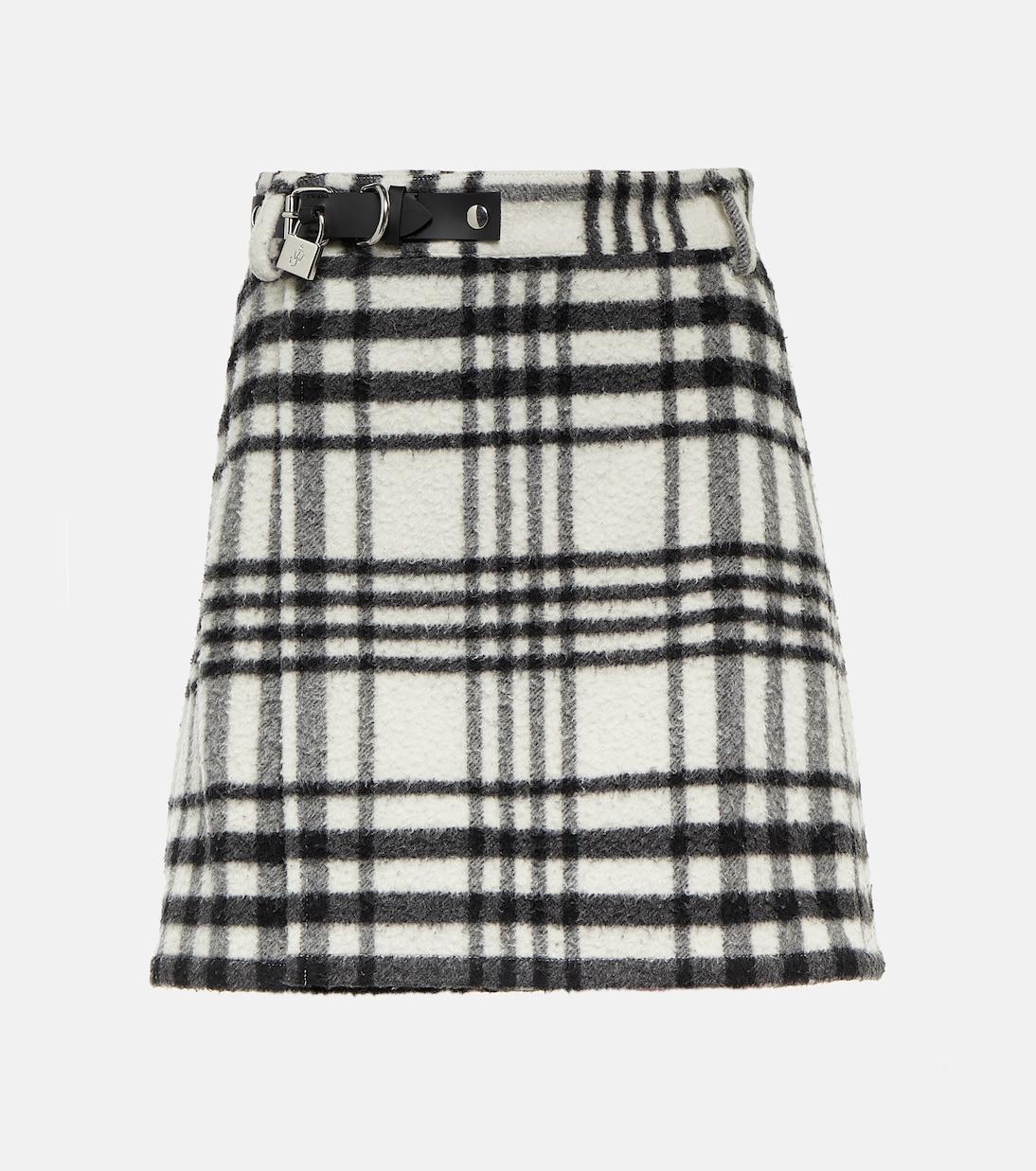 Checked wool-blend miniskirt | JW Anderson