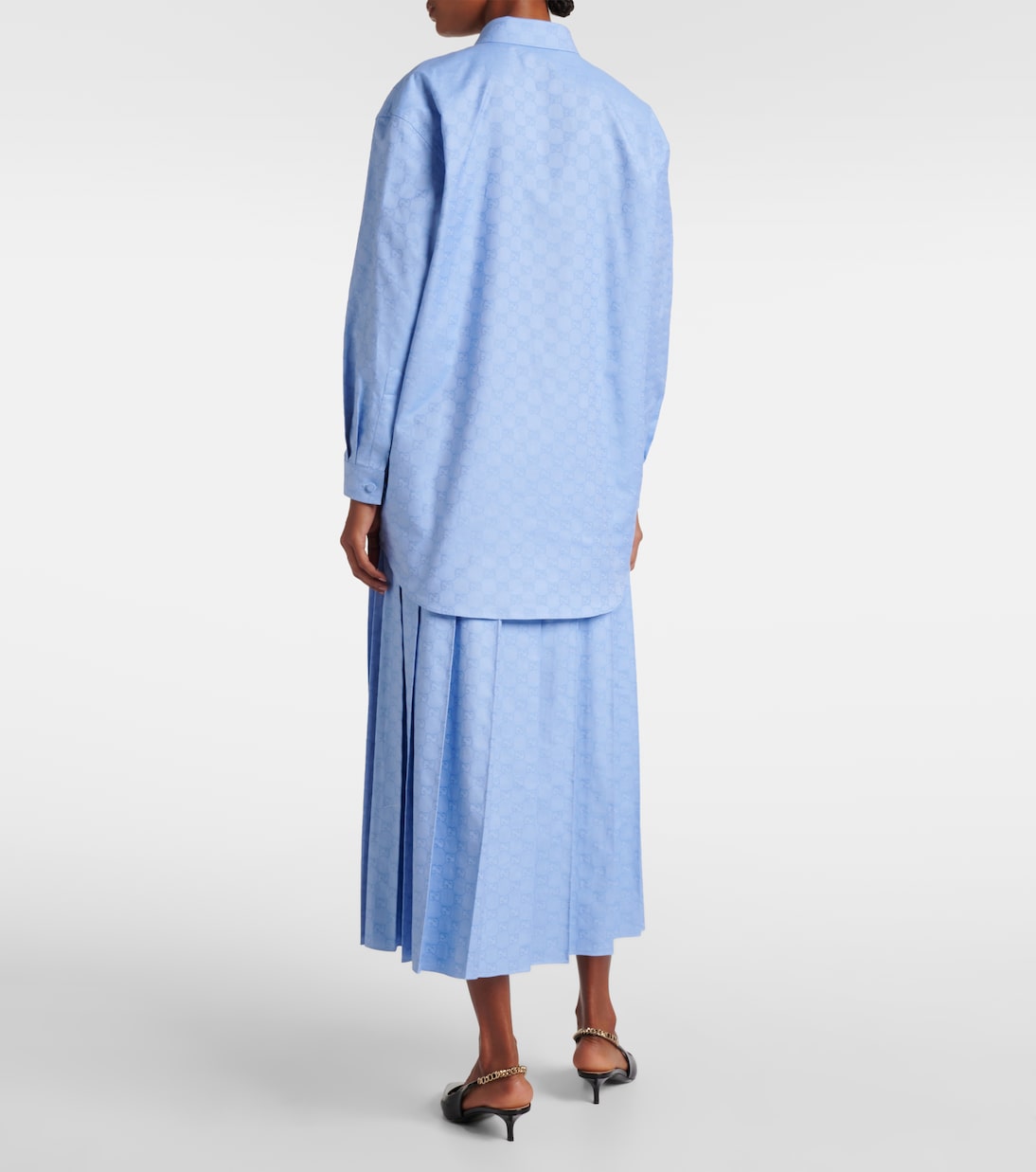 Camiseta Oversized de Algodón Gg para Jóvenes - Estilo Gucci