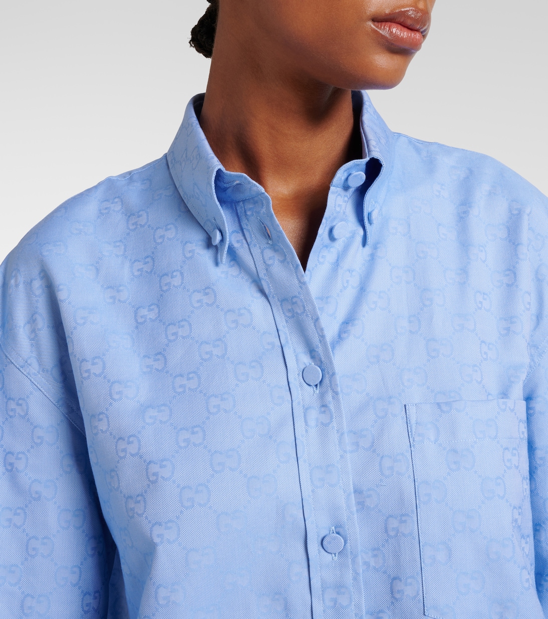 Camiseta Oversized de Algodón Gg para Jóvenes - Estilo Gucci