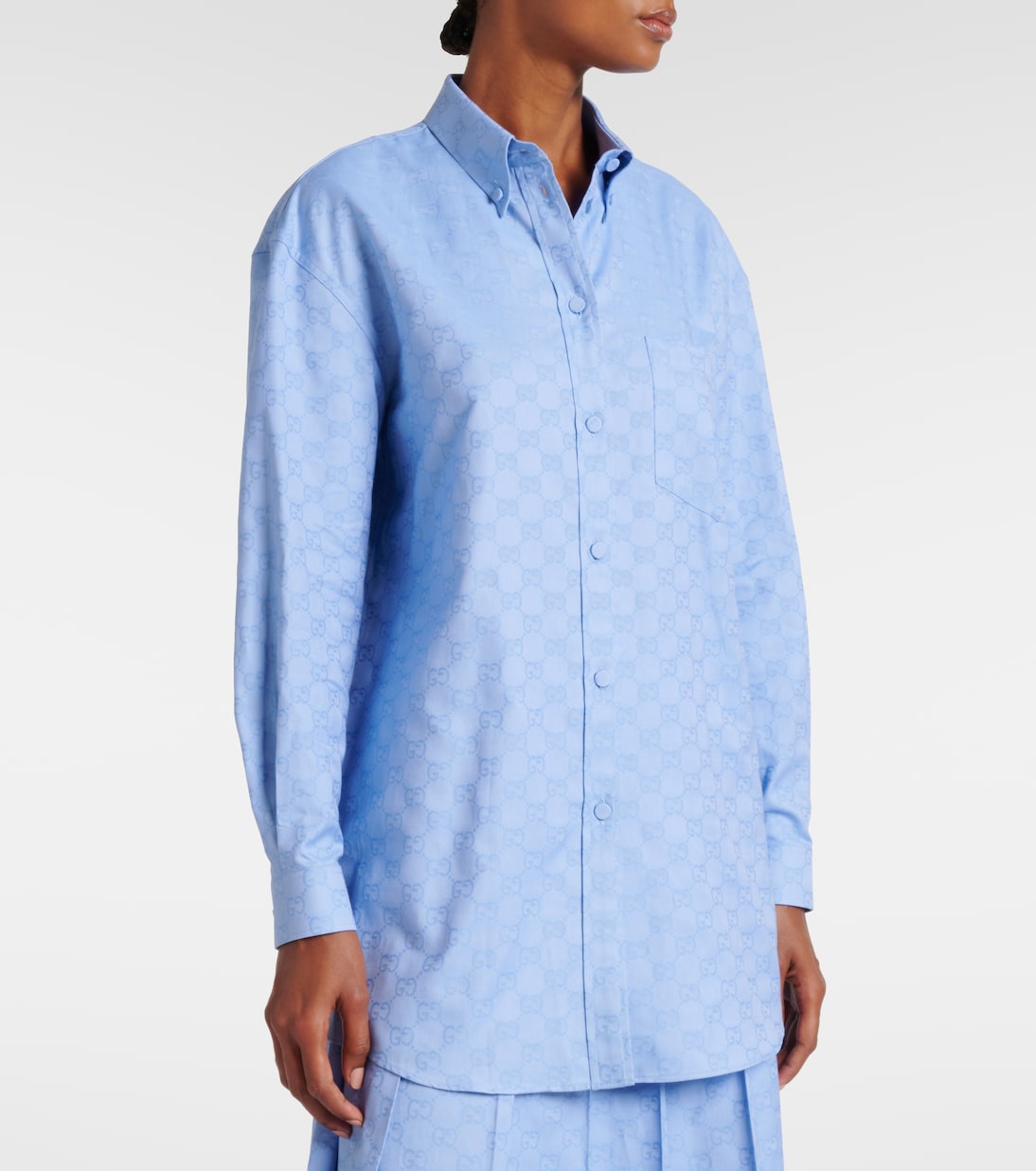 Camiseta Oversized de Algodón Gg para Jóvenes - Estilo Gucci