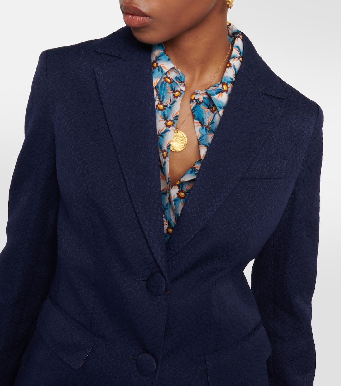 Blazer en jacquard de paisley de algodón | Etro