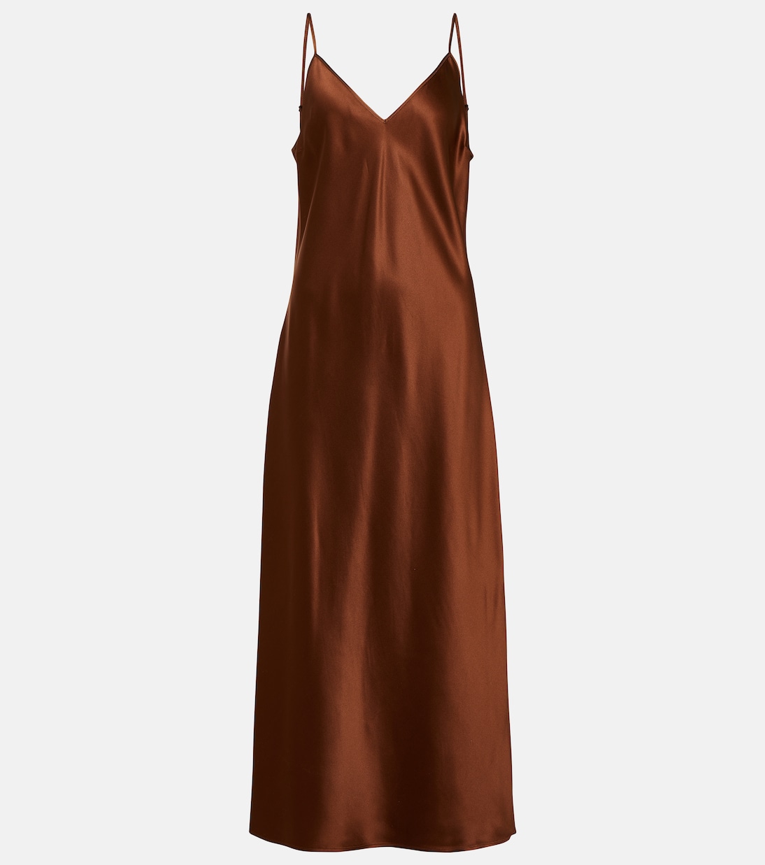 Robe midi Clea en satin de soie | Joseph