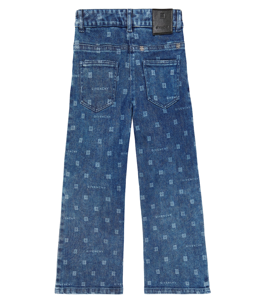 Jeans in misto cotone a gamba larga | Givenchy Kids