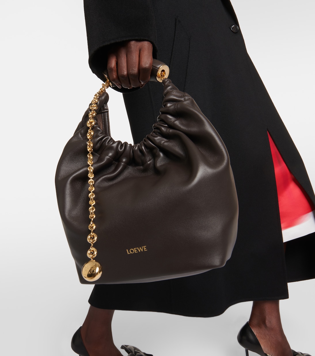 Borsa a spalla Squeeze Small in pelle | Loewe