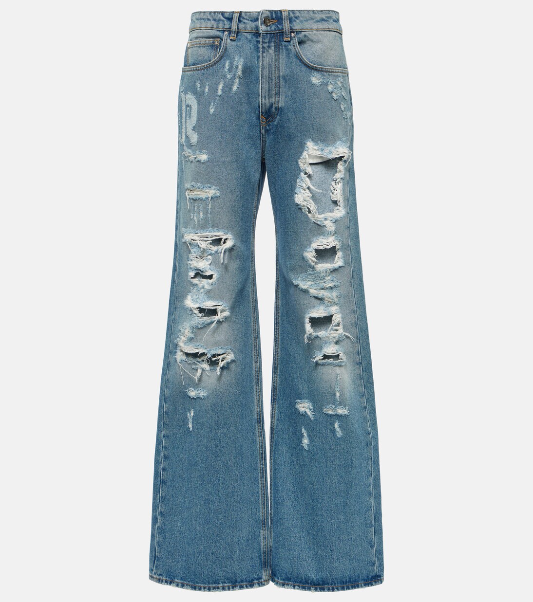 Jeans a gamba larga e vita alta | Rabanne