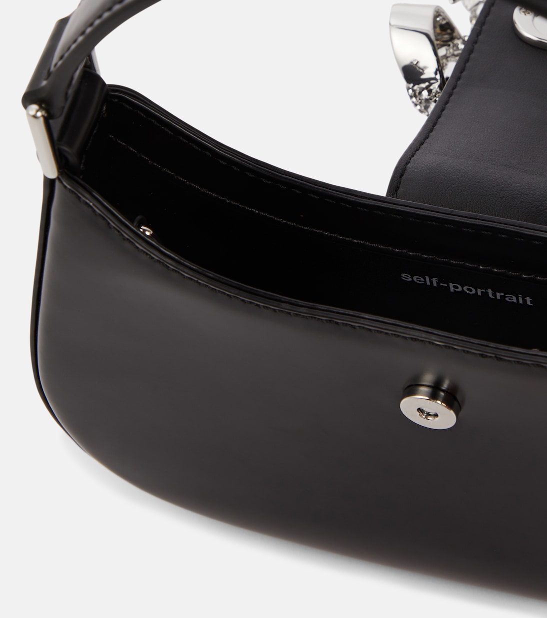 Borsa a spalla Crescent in pelle | Self-Portrait