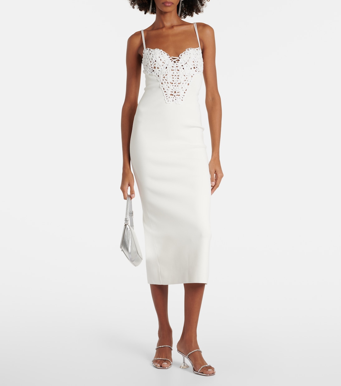 Robe midi Sculpted Spiral | Galvan