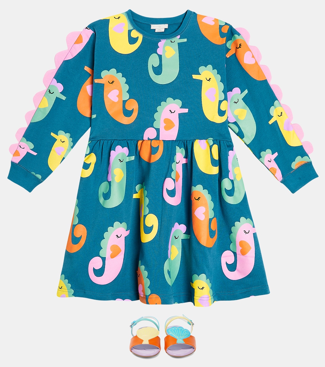 Bedrucktes Kleid aus Baumwolle | Stella McCartney Kids