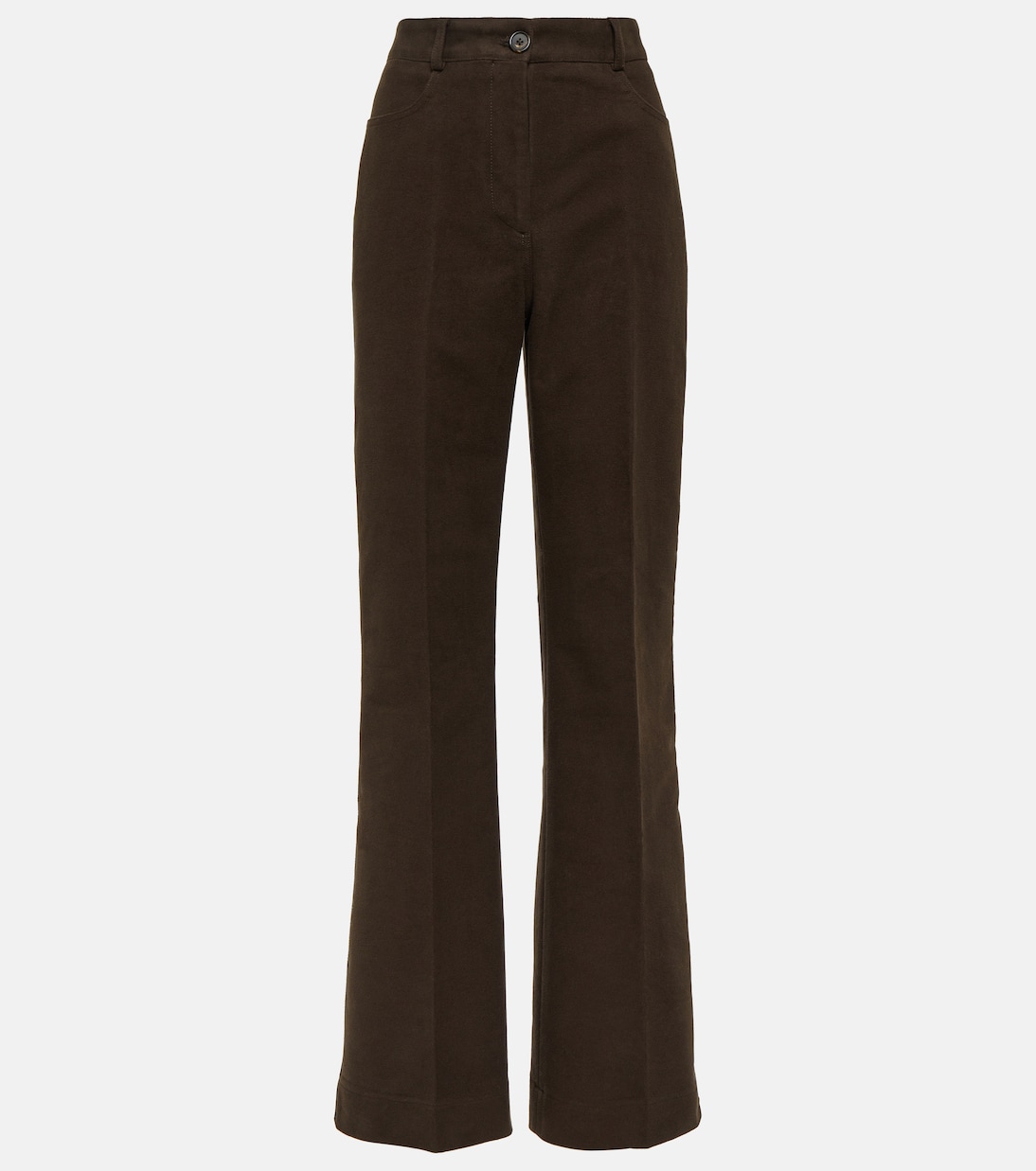 Pantaloni in velluto a vita alta | Toteme