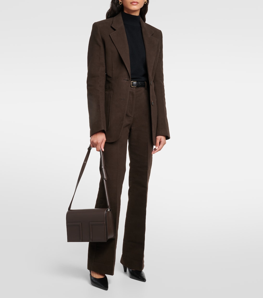 Pantaloni in velluto a vita alta | Toteme