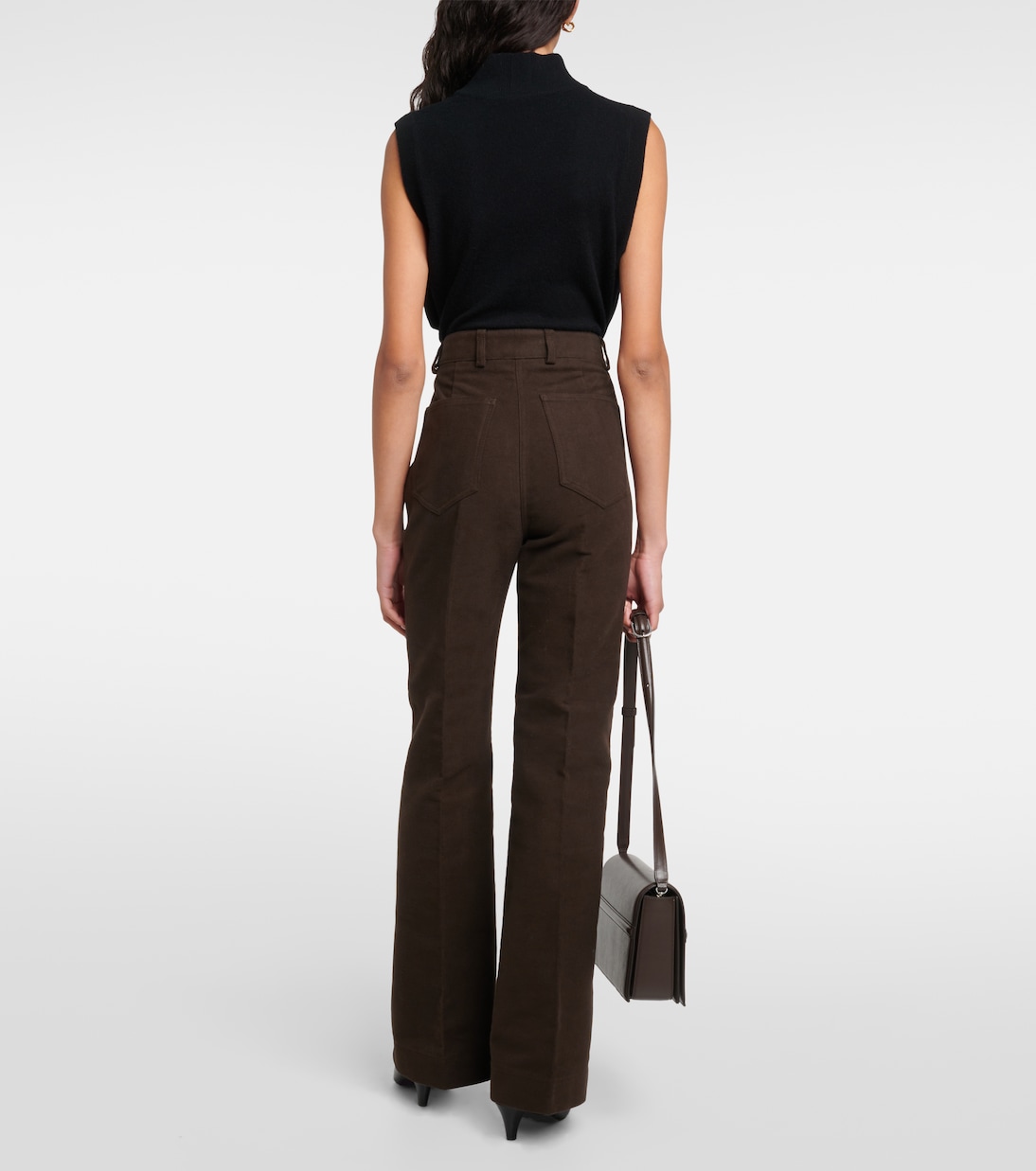 Pantaloni in velluto a vita alta | Toteme
