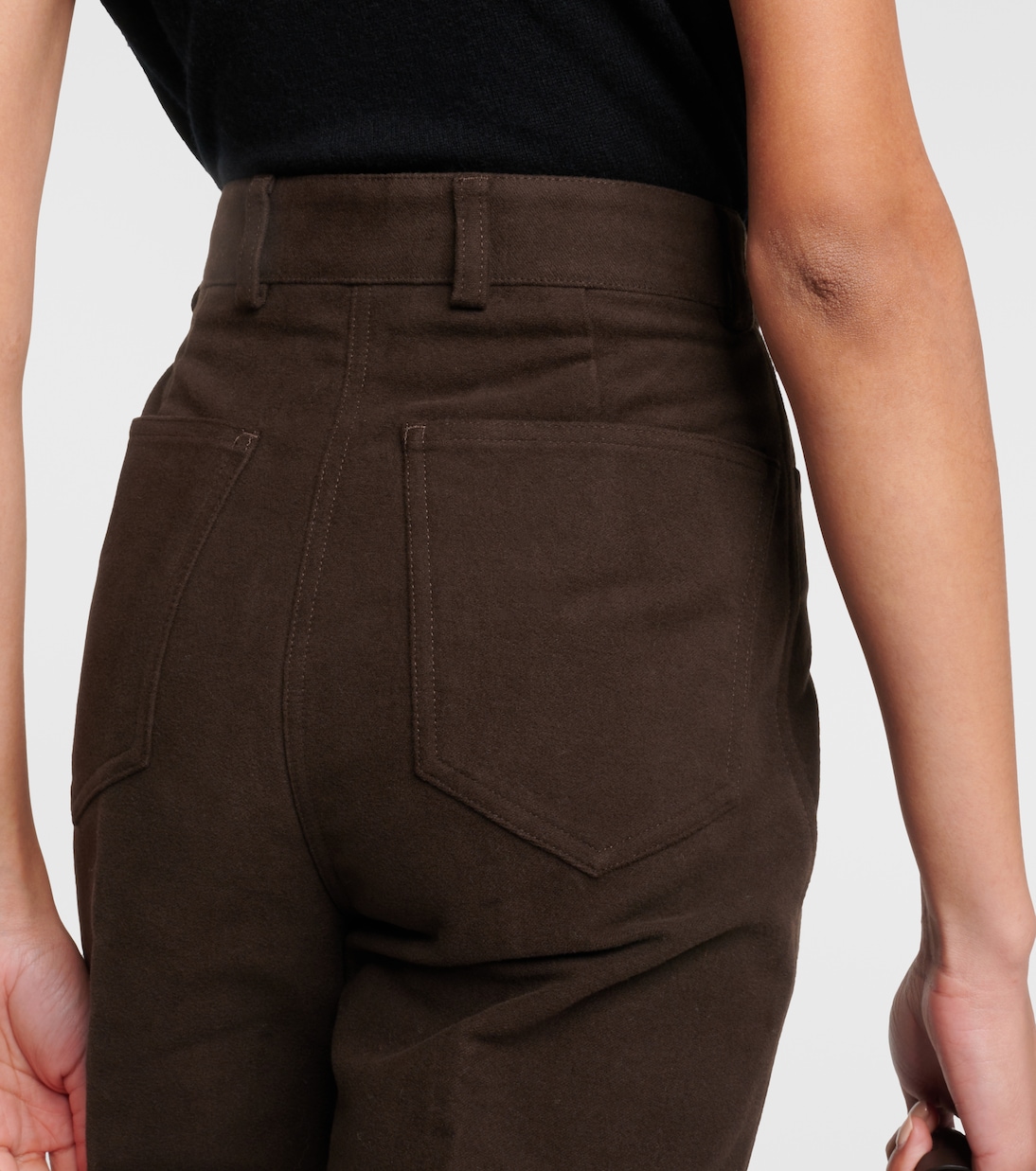 Pantaloni in velluto a vita alta | Toteme