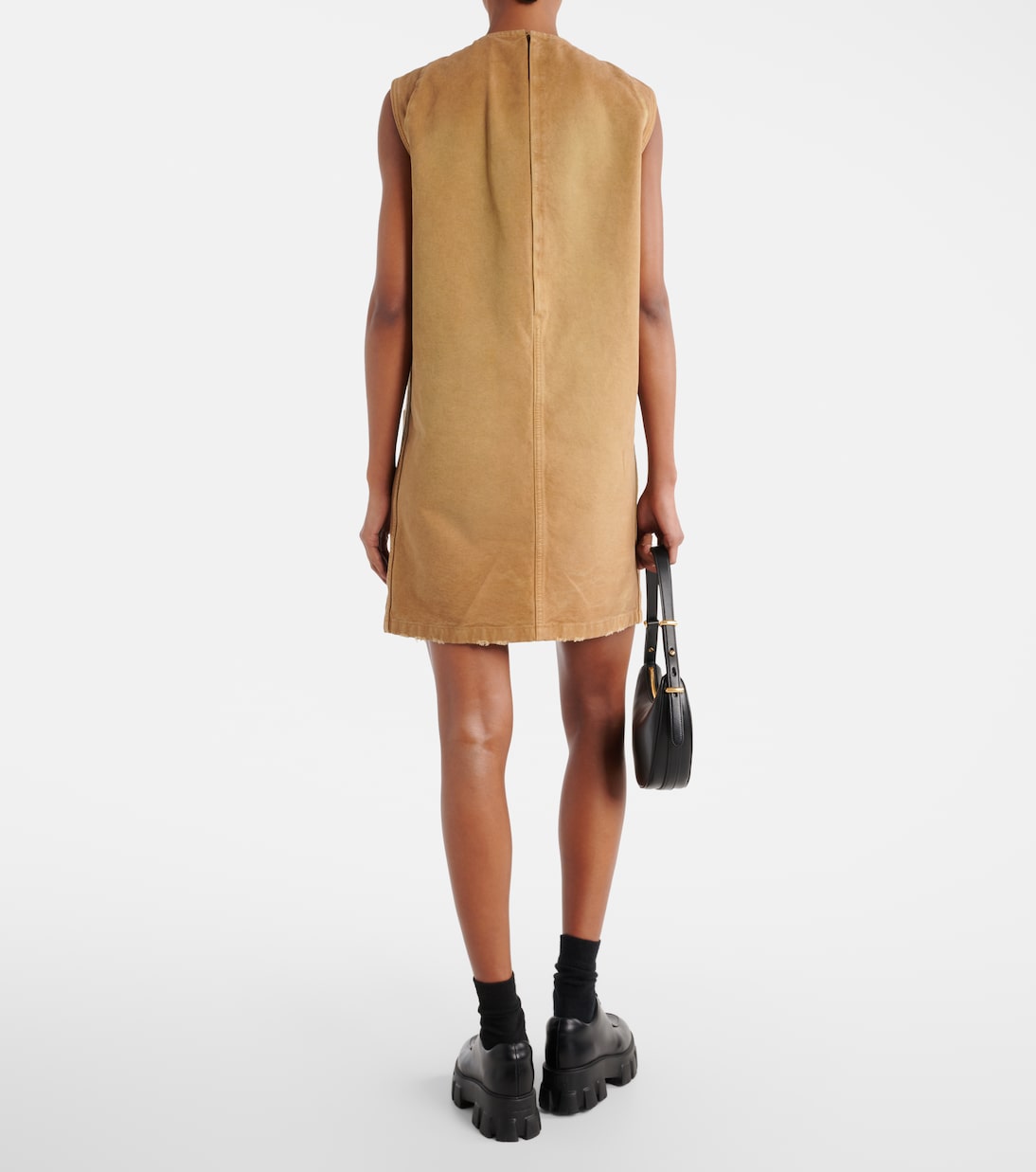 Miniabito in canvas di cotone | Prada