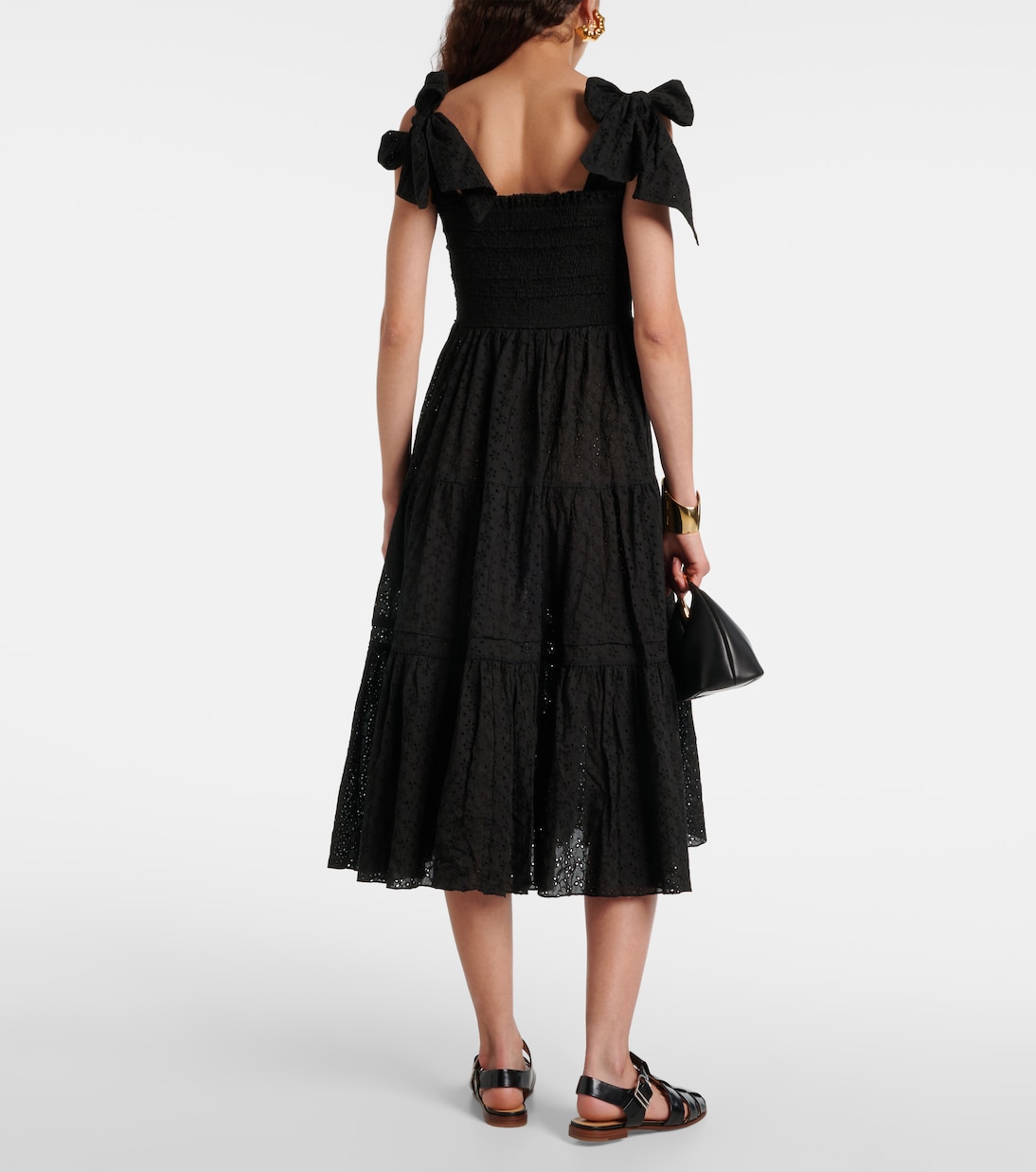 Vestido midi Triny de algodón | Poupette St Barth
