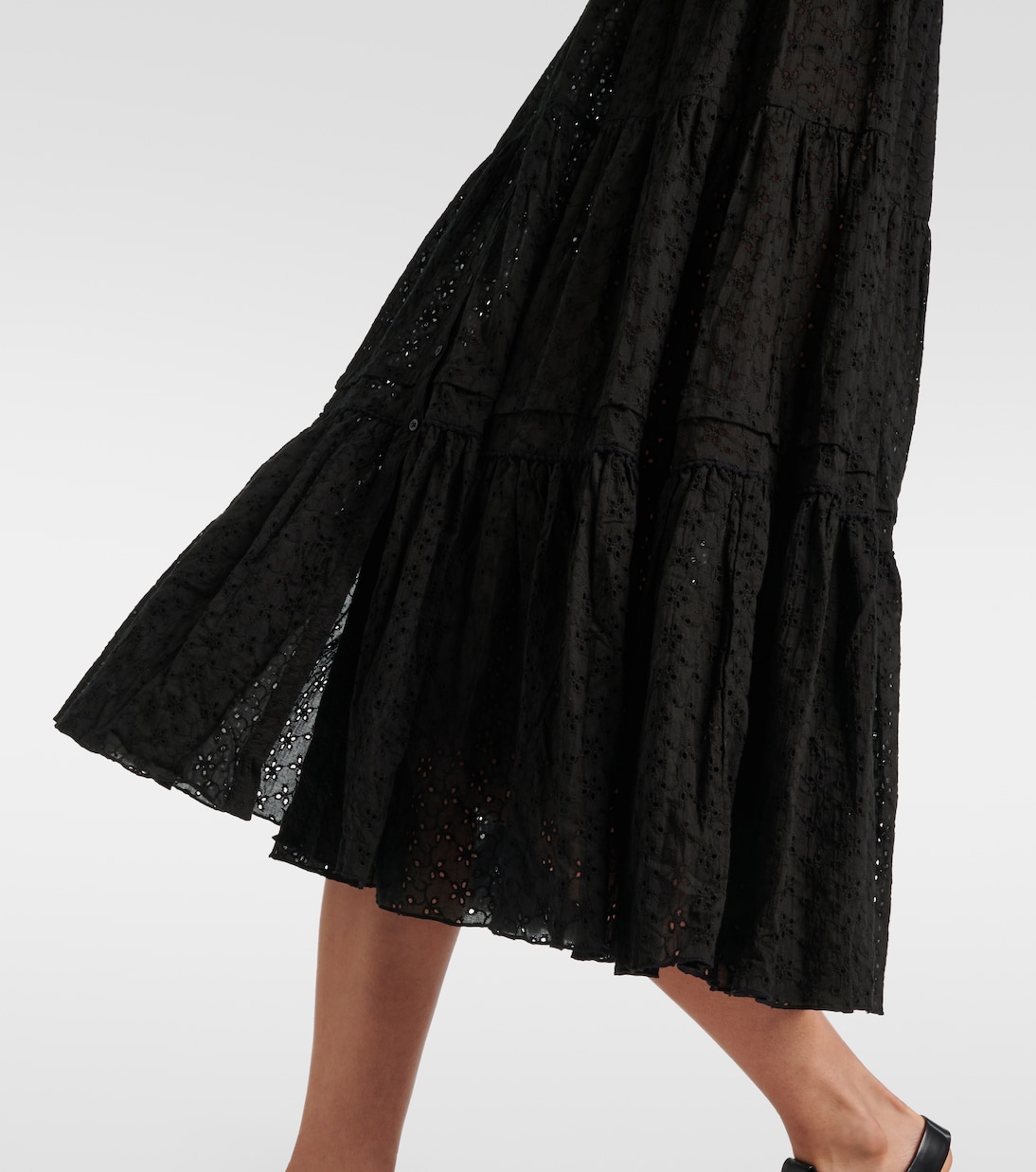 Vestido midi Triny de algodón | Poupette St Barth