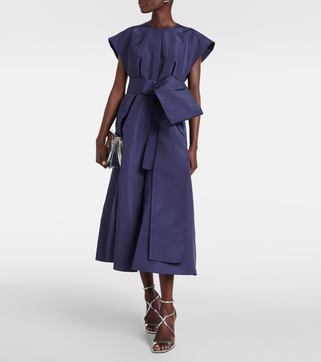 Robe midi en soie | Carolina Herrera