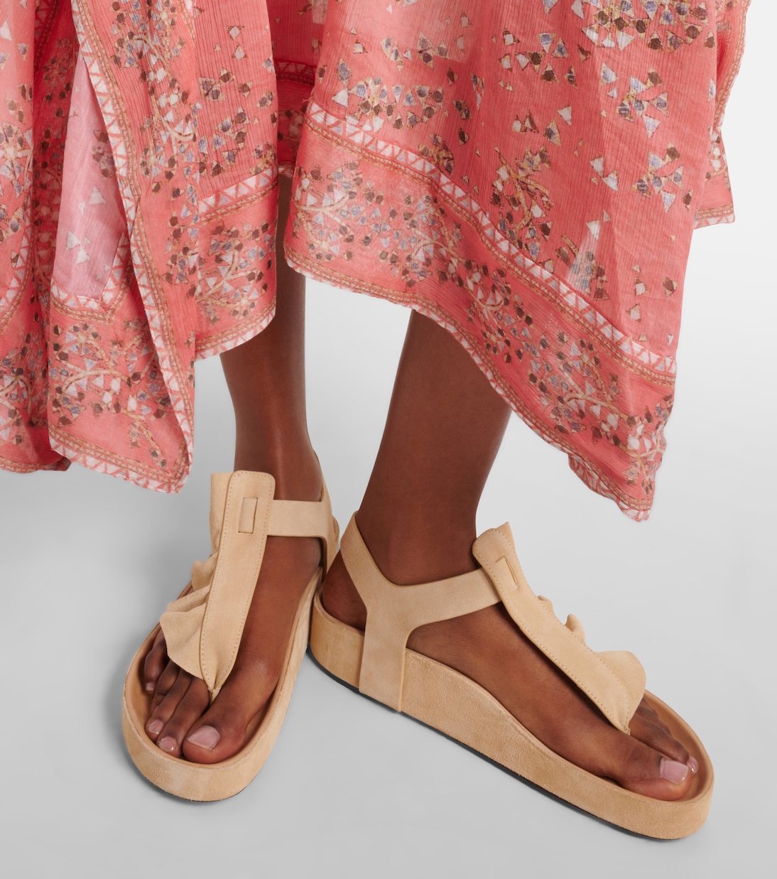 Sandalen Isela aus Veloursleder | Isabel Marant