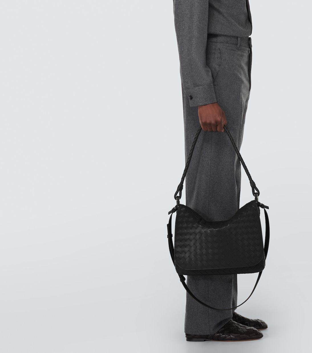 Borsa a tracolla Swing Medium in pelle Intrecciato | Bottega Veneta