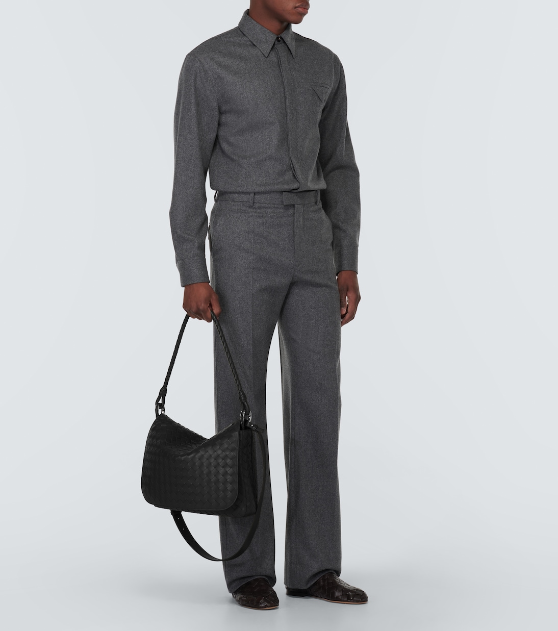 Borsa a tracolla Swing Medium in pelle Intrecciato | Bottega Veneta