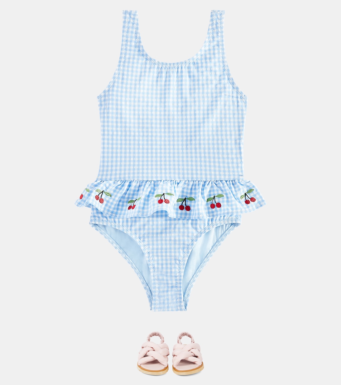 Maillot de bain Soline brodé à carreaux | Konges Sløjd