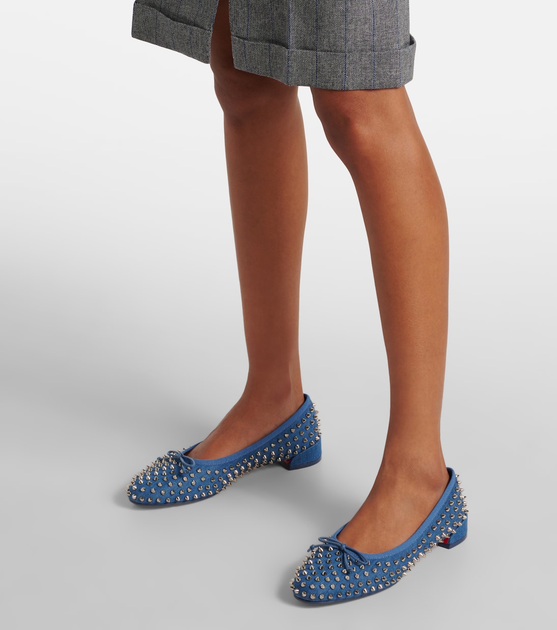 Ballerines Sweetie Jane Spikes en jean | Christian Louboutin