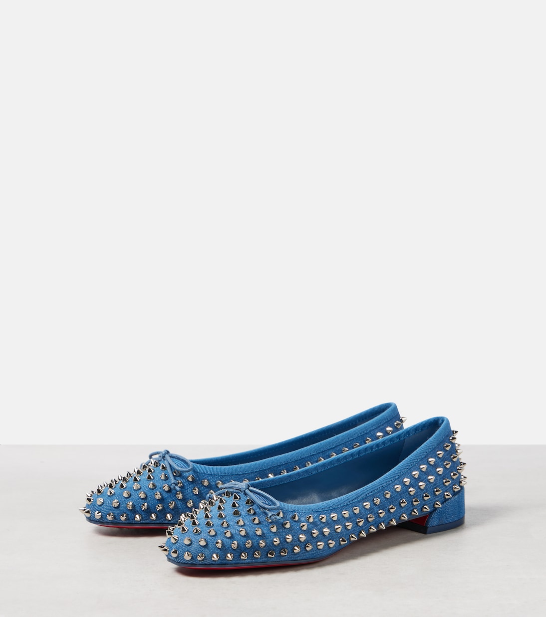 Ballerines Sweetie Jane Spikes en jean | Christian Louboutin