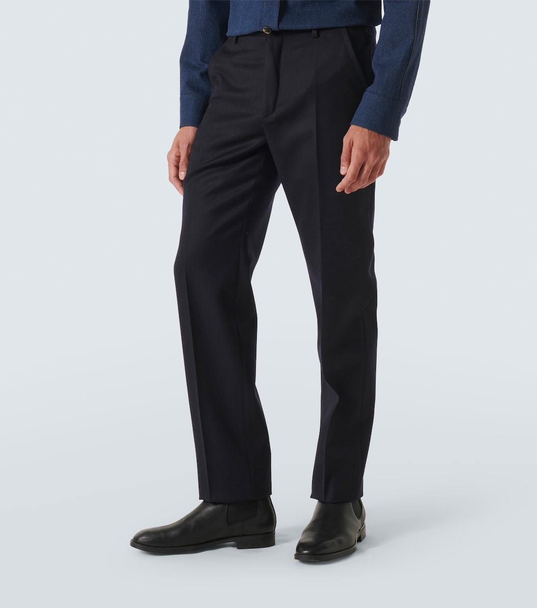 Pantaloni regular in lana vergine | Incotex