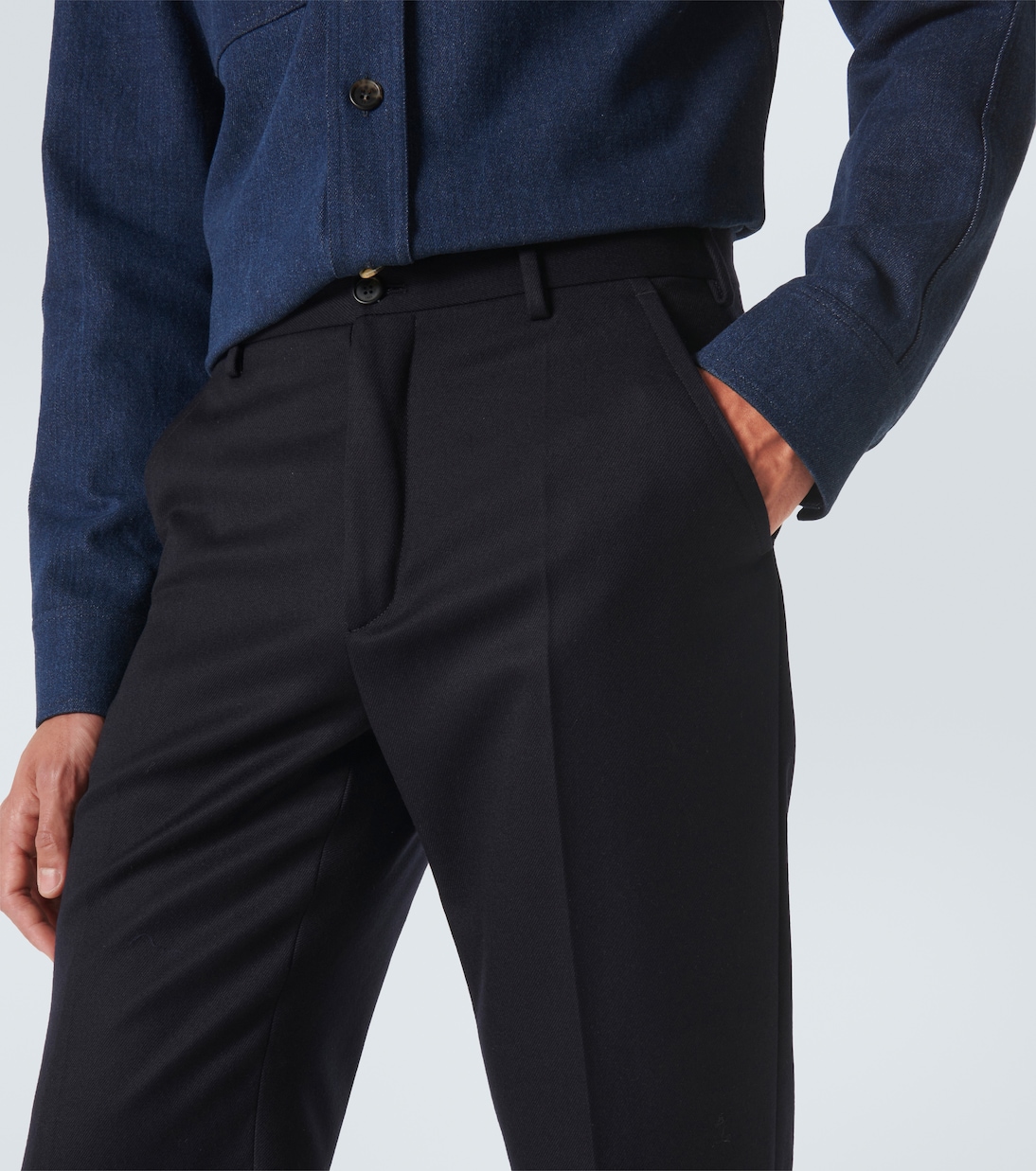 Pantaloni regular in lana vergine | Incotex