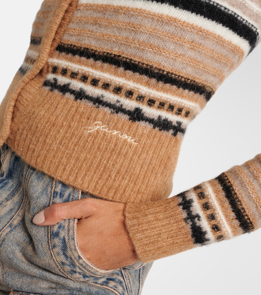 Cárdigan de mezcla de alpaca y lana | Ganni