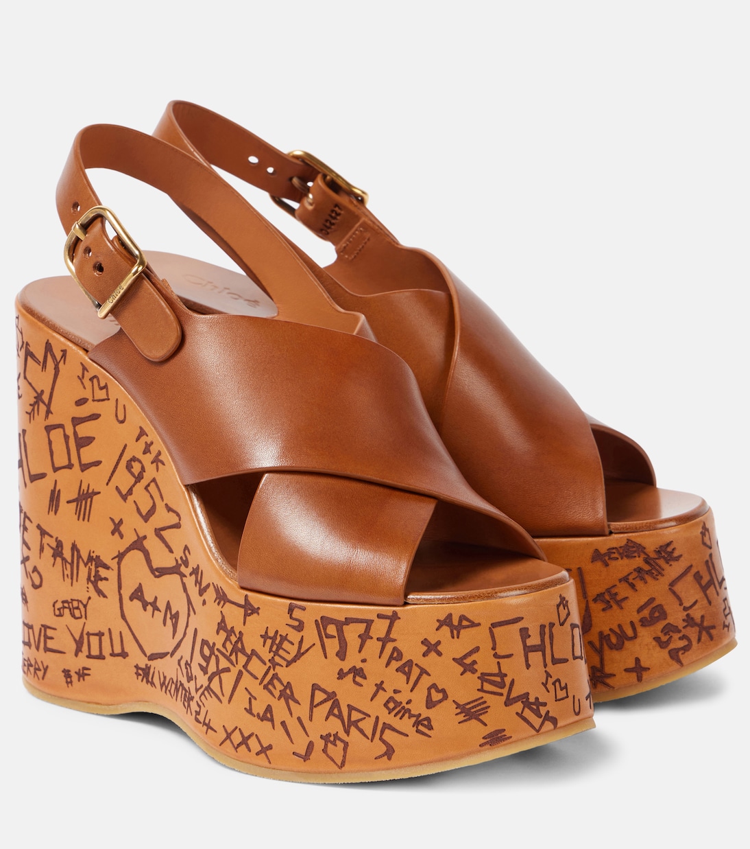 Sandali Maxime in pelle con zeppa | Chloé