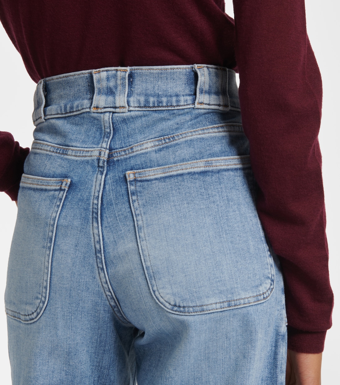 جينز بقصّة واسعة وخصر عالي Modern Pocket | Frame