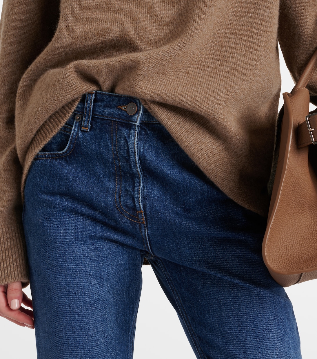 Jeans Rectos de Tiro Medio Row Riaco para Jóvenes Modernos