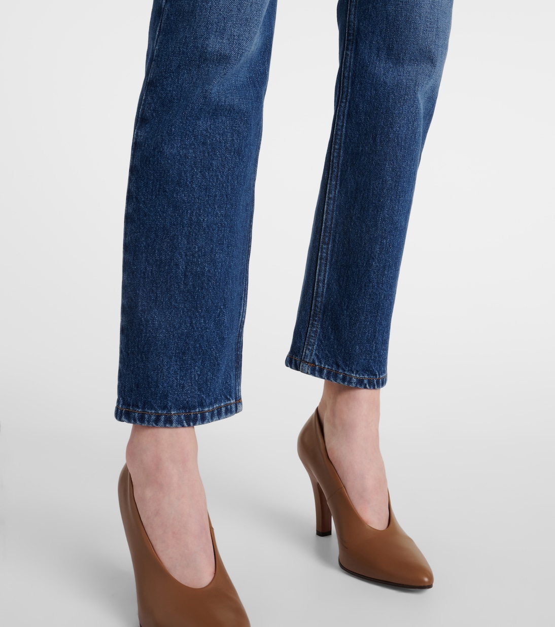Jeans Rectos de Tiro Medio Row Riaco para Jóvenes Modernos