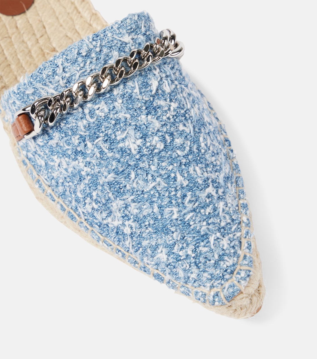 STELLA MCCARTNEY Gaia: Espadrillas in Bouclé Denim per Giovani Stilisti