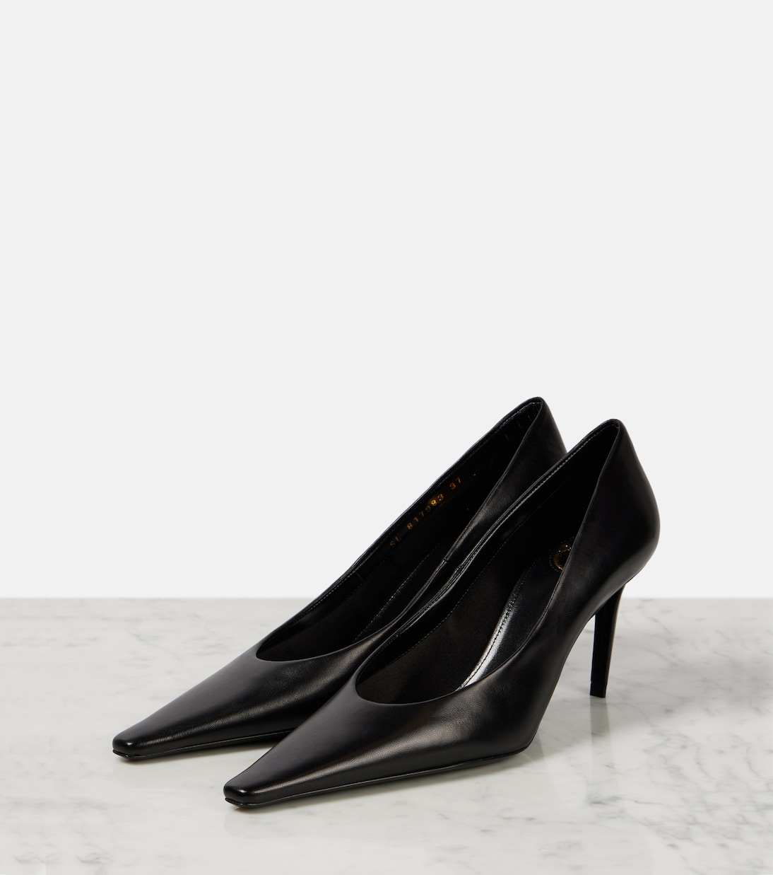 Scarpe in pelle Saint Laurent per giovani, modello Anne-Marie 75, eleganti e moderne.