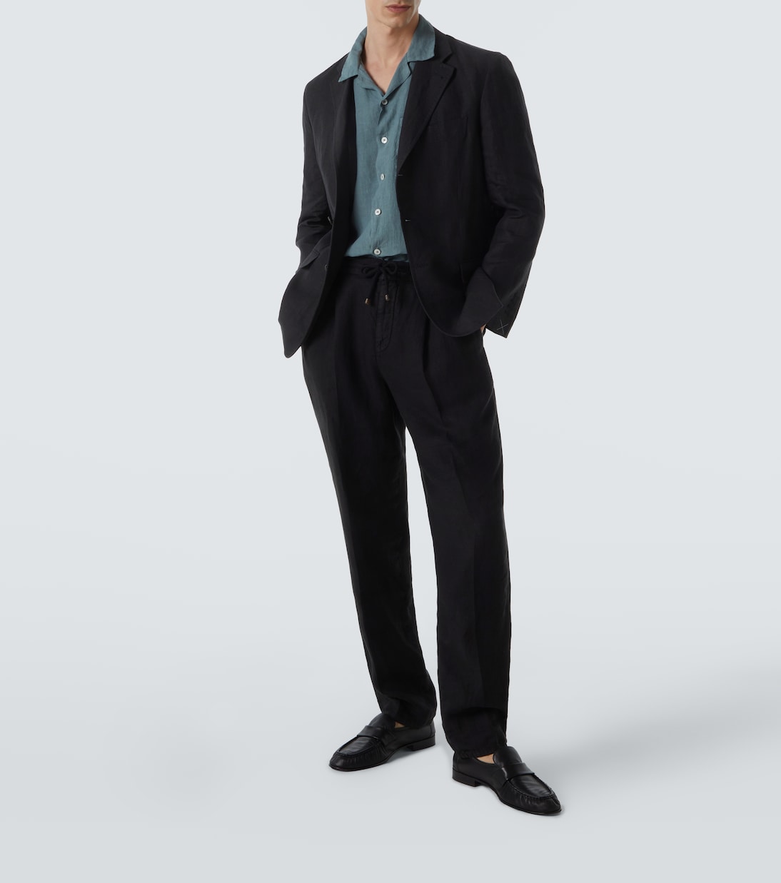 Camicia bowling in lino | Canali