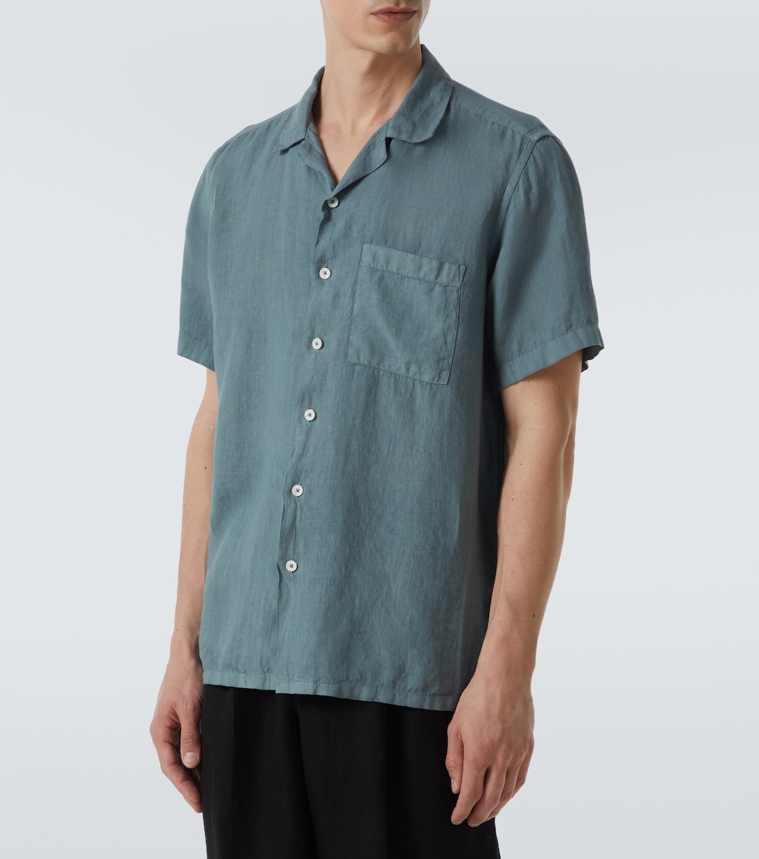 Camicia bowling in lino | Canali