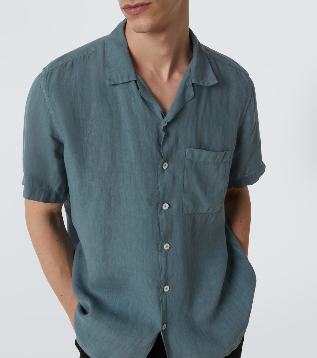 Camicia bowling in lino | Canali