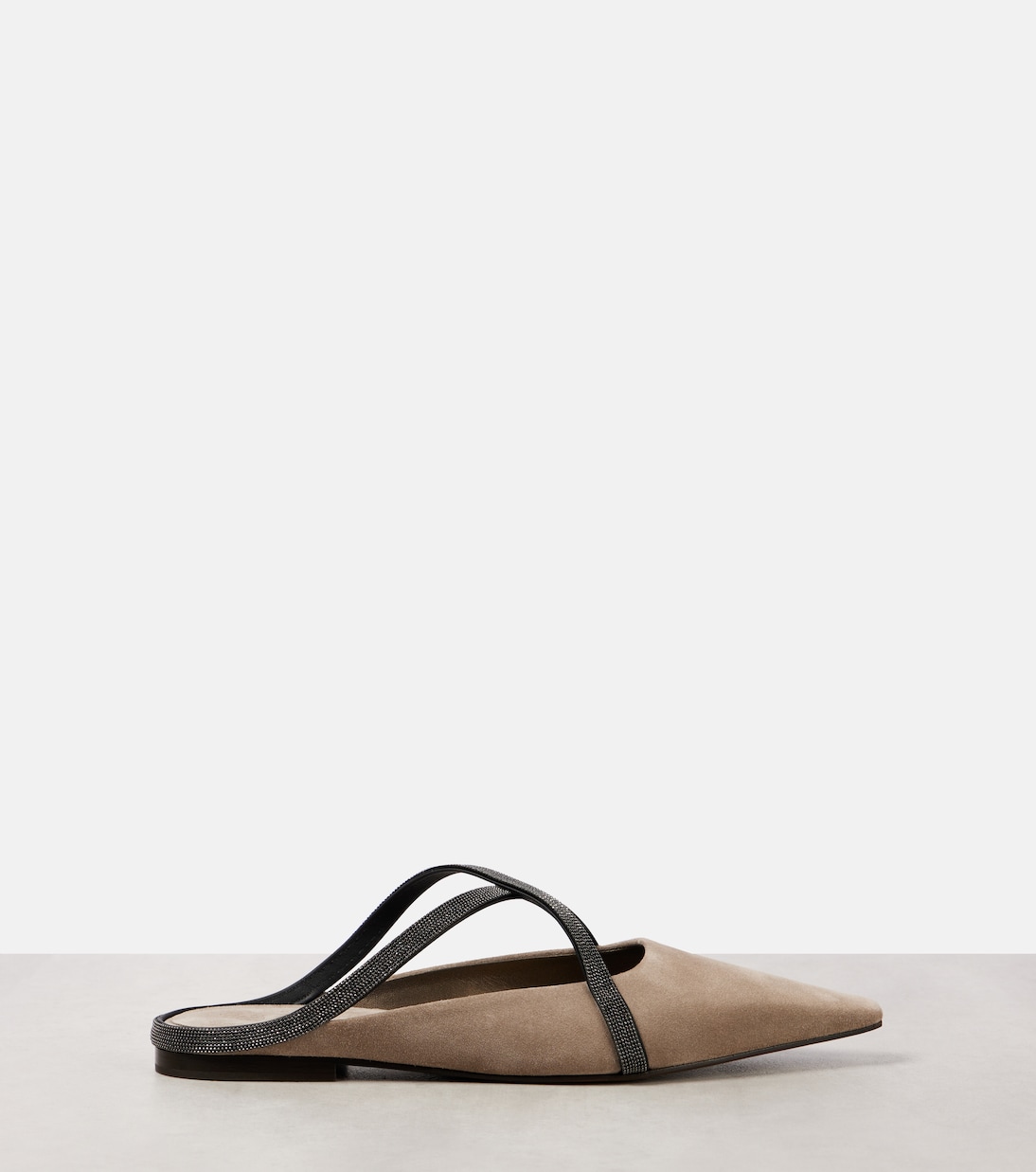 Mules de ante con cuentas Monili | Brunello Cucinelli