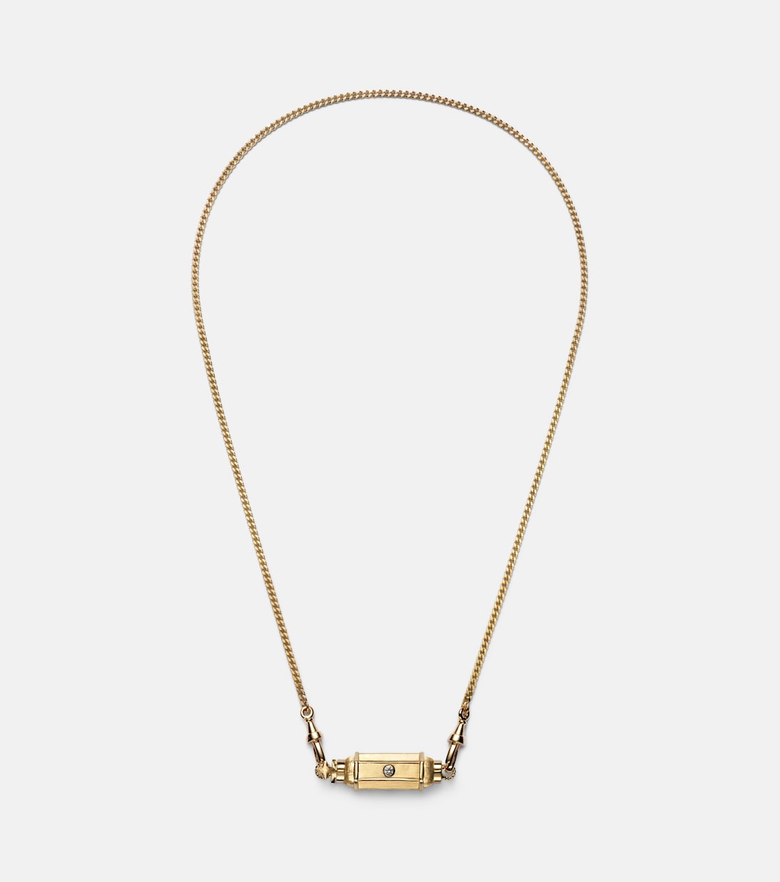 Collana con medaglione Coco in oro 18kt e diamanti, design esclusivo per giovani