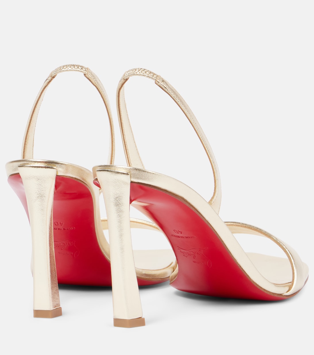 Sandali metallizzati CHRISTIAN LOUBOUTIN O Condora 85 per un look giovane e glamour