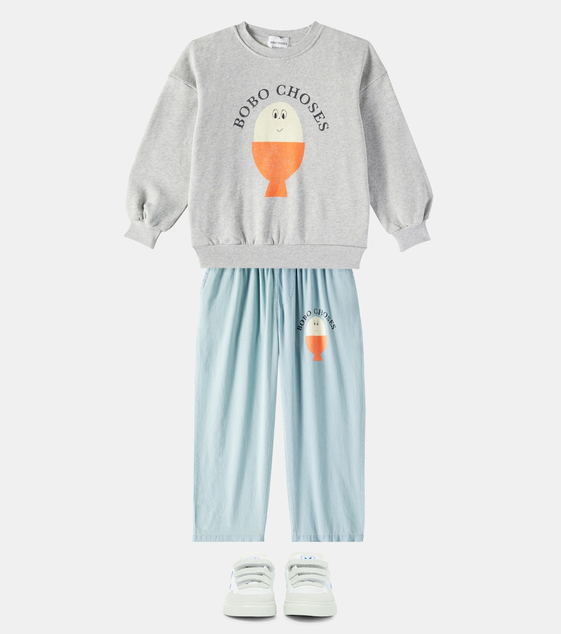 Sweatshirt Morning Egg aus Baumwoll-Jersey | Bobo Choses